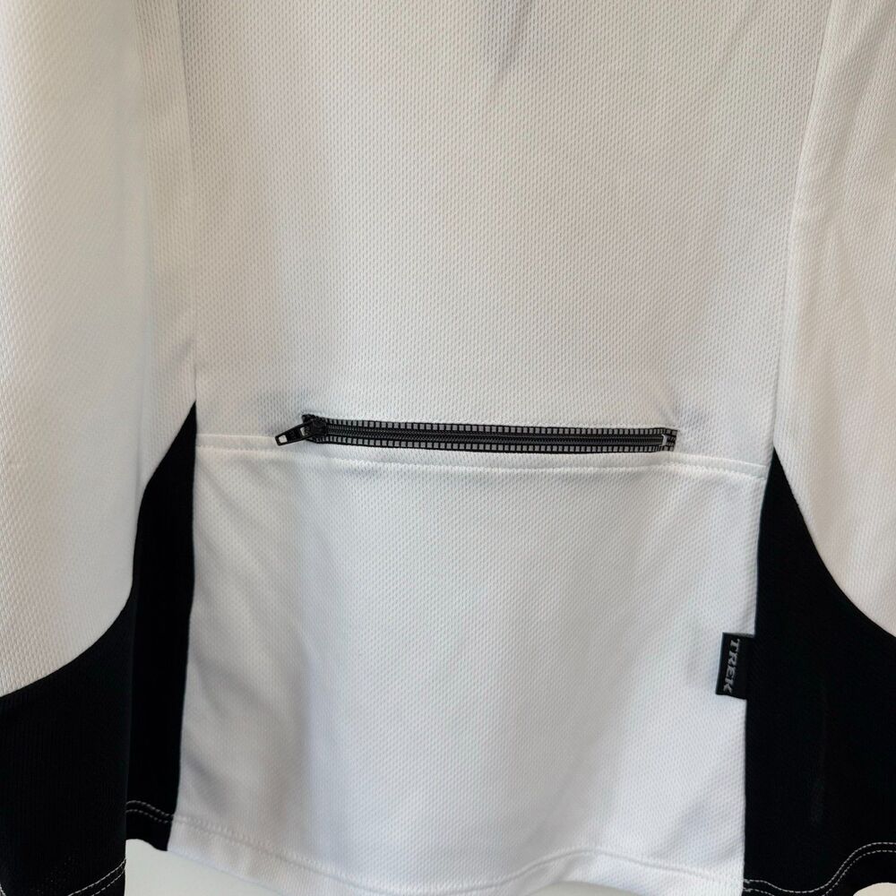 Trek Women's Black White Cycling Jersey Half Zip Size XL - Picture 4 of 6